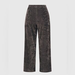 Alembika‎ Womens Chocolate Brown Velour Comfy Loungewear Pants Travel Casual S